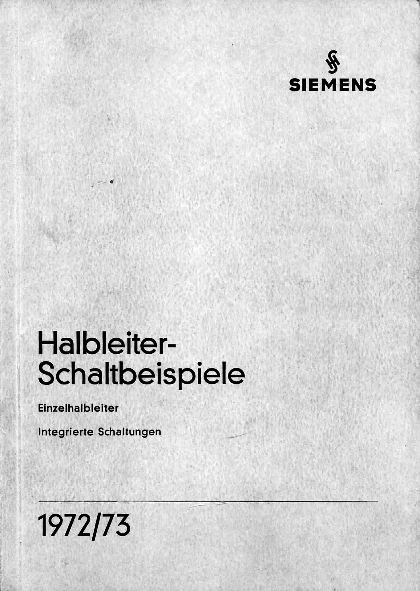 Halbleiter - Schaltbeispiele 1972/73